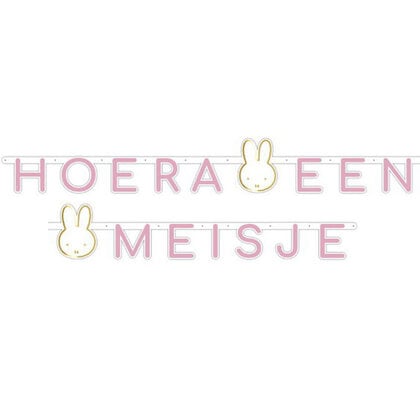 Letterslinger Nijntje Hoera een meisje