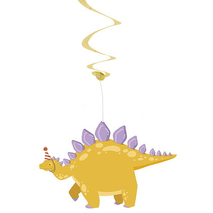 Hangdecoraties Dino party 3 stuks