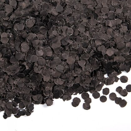 Confetti 100 gram zwart