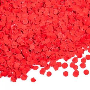 Confetti 100 gram rood