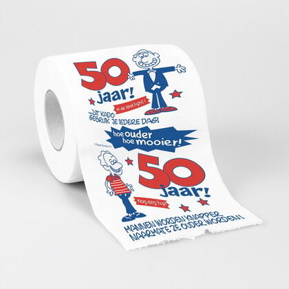 Toiletpapier 50 jaar man