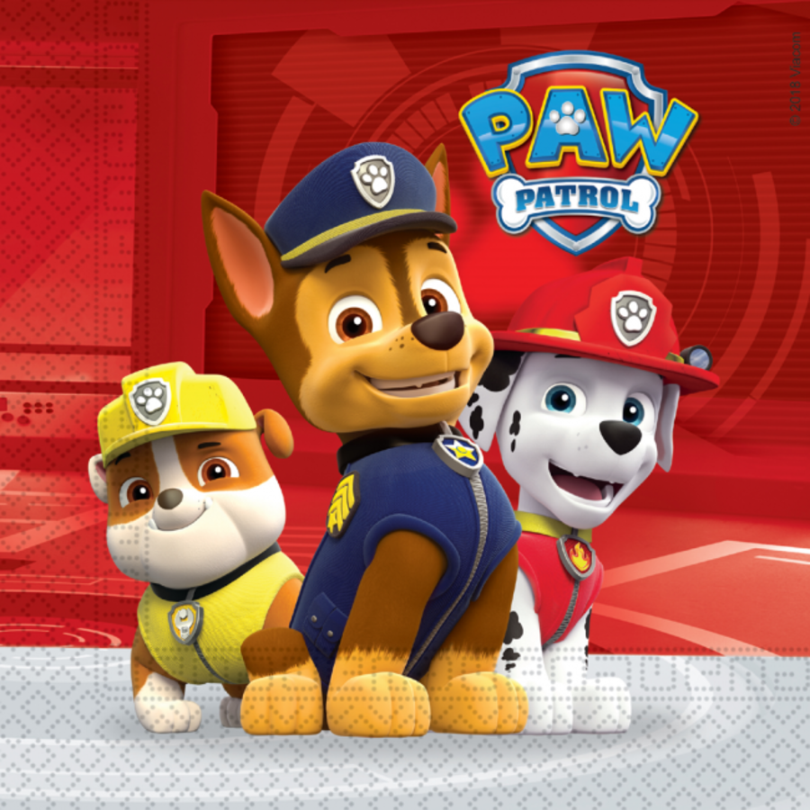 Servetten Paw Patrol - Alles voor een kinderfeestje - MEGA - Feestartikelen.nl