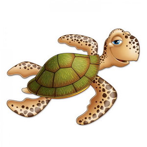 Decoratie Zeeschildpad MEGA Op is Op