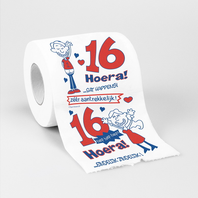 Toiletpapier 16 jaar