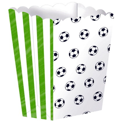 Popcorn bakjes voetbal 4 stuks