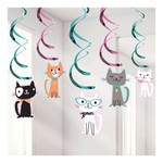 Hangdecoratie Party Cat 5 stuks