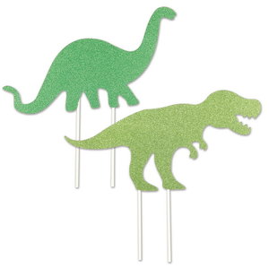 Taart Toppers Dinosaurus groot 2 stuks Op is Op