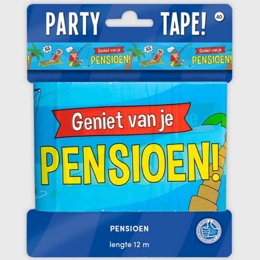 Regenjas Eigenlijk Aanbevolen Decoratie lint Pensioen - Pensioen versiering - Feestartikelen.nl -  Feestartikelen.nl