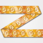 Decoratie lint 12.5 jaar getrouwd Op is Op