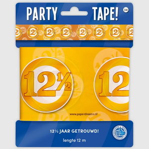 Decoratie lint 12.5 jaar getrouwd Op is Op