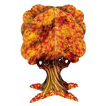 Tafeldecoratie herfstboom 3D Op is Op