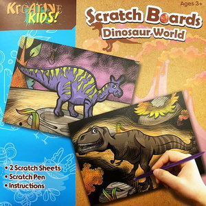 Scratch Board Dinosaurus 2 stuks Op is Op