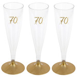 Party Proost glas 70 jaar 6 stuks Op is Op