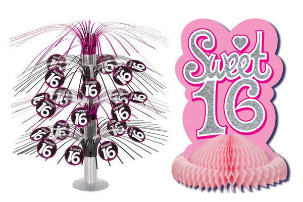 Sweet 16 tafeldecoratie