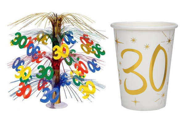 30 jaar tafeldecoraties