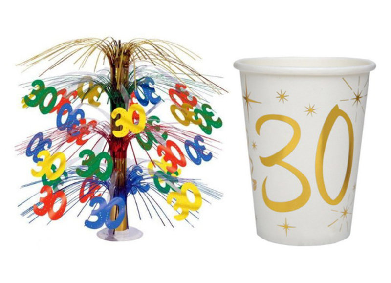 30 jaar tafeldecoraties