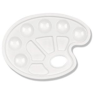 Schilderspalet wit kunstof Op is Op