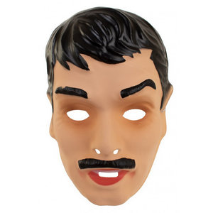 Masker Abraham jong met zwart haar Op is Op