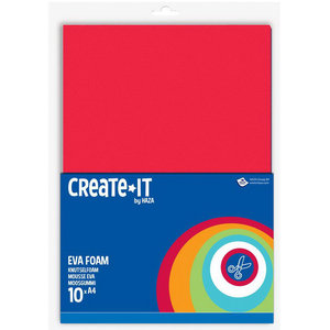 Knutsel foam gekleurd A4 formaat 10 stuks Op is Op