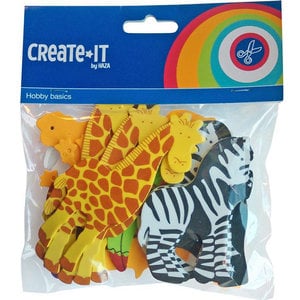 Foam stickers Safari dieren 32 stuks