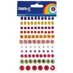 Diamantjes gekleurd 96 stuks Op is Op