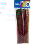 Chenille buigstaafjes glitter 50 stuks Op is Op