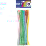 Chenille buigstaafjes fluor 50 stuks Op is Op