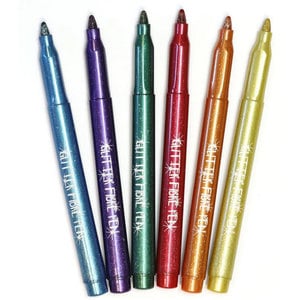 Glitterstiften 6 stuks Op is Op