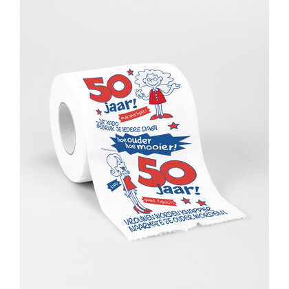 Toiletpapier 50 jaar vrouw