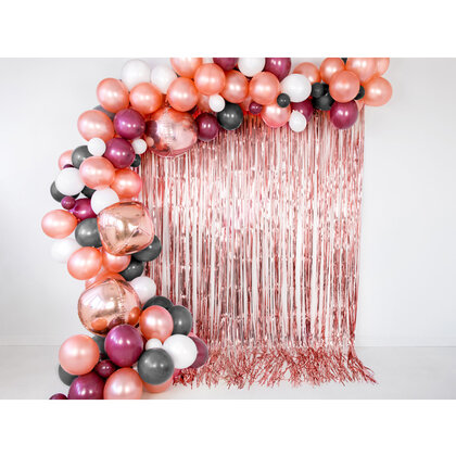 Ballonnen metallic rosé goud 20 stuks