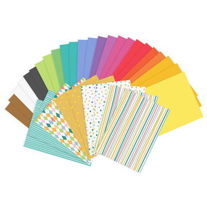 Knutselpapier gekleurd en met print 34 stuks Op is Op