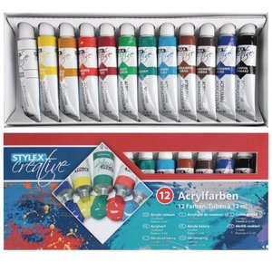 Acrylverf 12 tubes mat