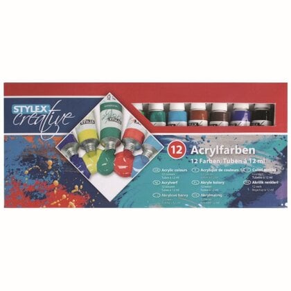 Acrylverf 12 tubes mat