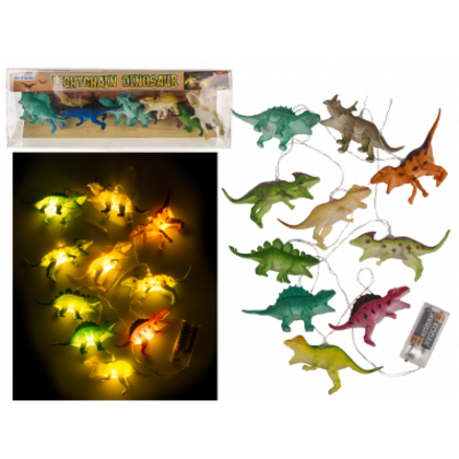 Slinger met dinosaurus led lichtjes luxe 170cm