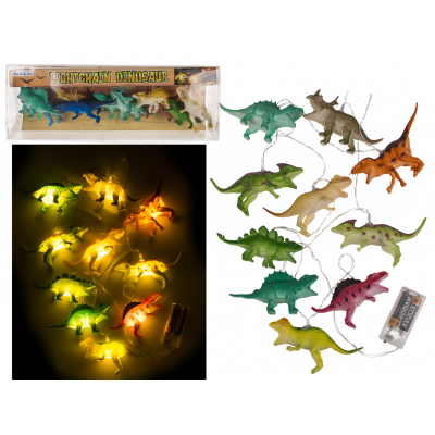 Slinger met dinosaurus led lichtjes luxe 170cm