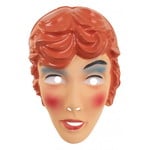 Masker Sarah jong met oranje haar Op is Op