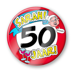 Bierviltjes Sarah 50 jaar