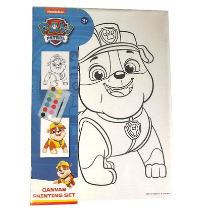 Paw Patrol canvas doek Rubble