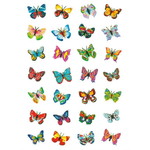 Stickers Vlinders met glitter 28 stuks