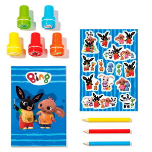 BING stempelset met stickers Op is Op