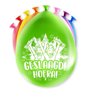 Ballonnen Geslaagd studenten 8 stuks Op is Op