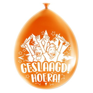 Ballonnen Geslaagd studenten 8 stuks Op is Op