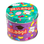 Snoepblikje Geslaagd Op is Op