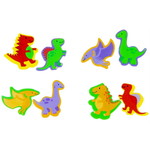 Dinosaurus gum 6 stuks Op is Op