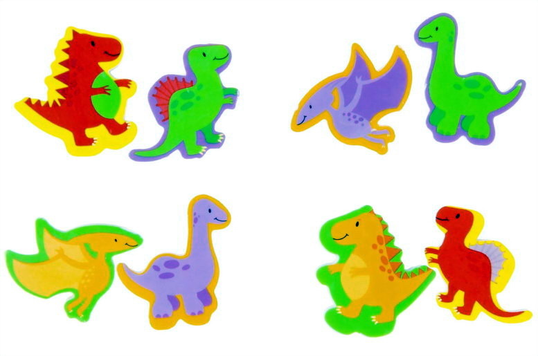 Dinosaurus gum 12 stuks