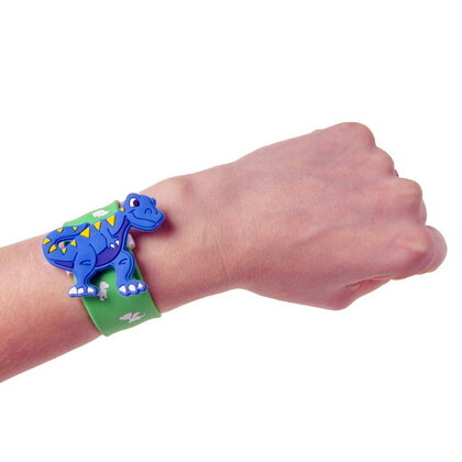 Klap armband met dinosaurus 6 stuks