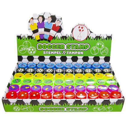 Stempel set Voetbal 6 stuks