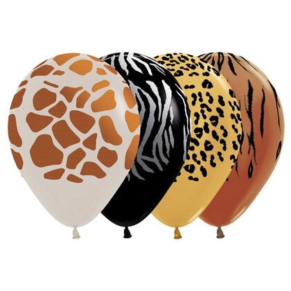 Ballonnen Safari metallic 6 stuks