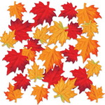 Herfstbladeren stof zeer luxe 48 stuks Op is Op