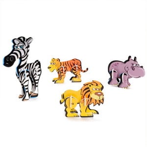 3D puzzel dieren 8 stuks